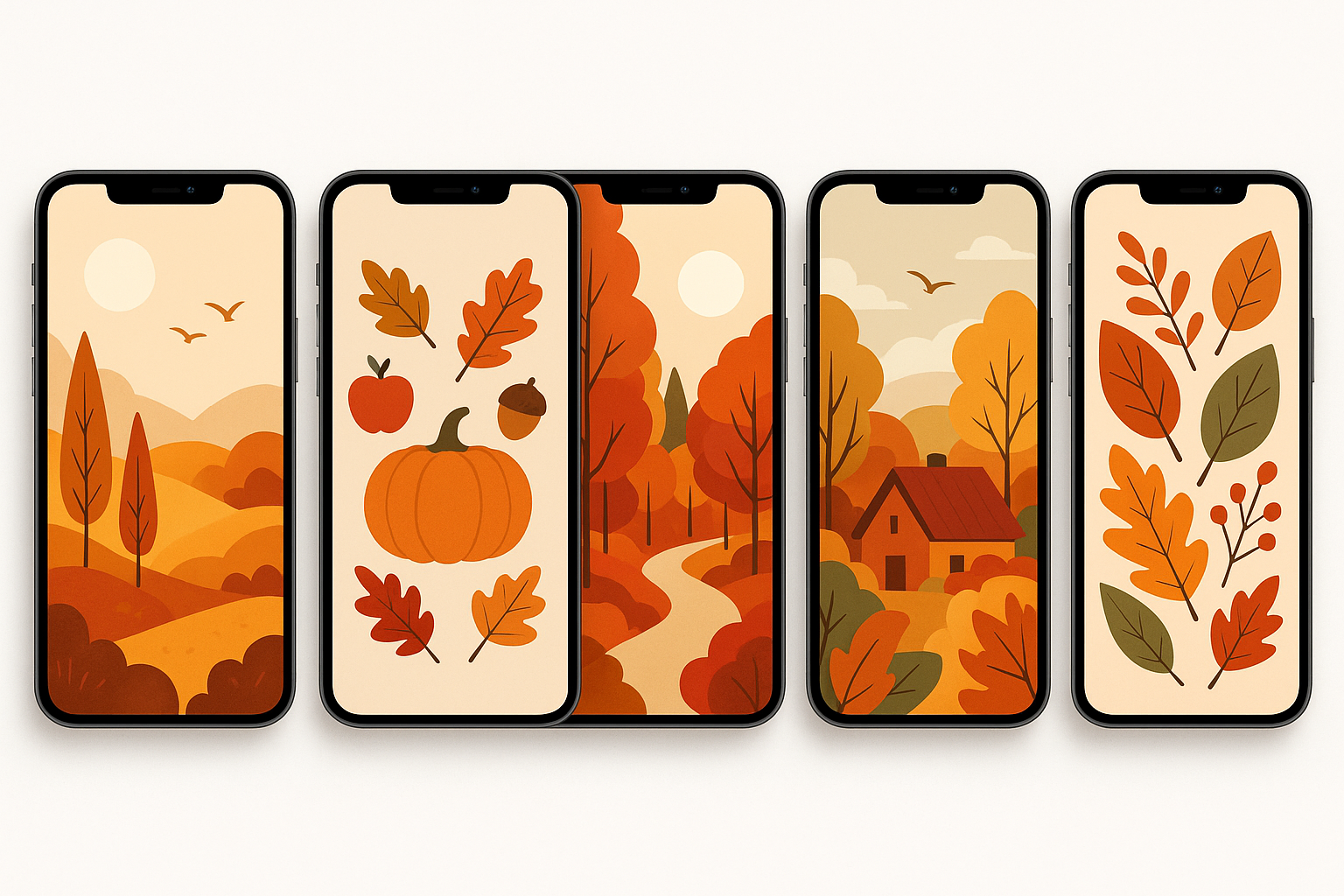 September phone wallpaper collection preview