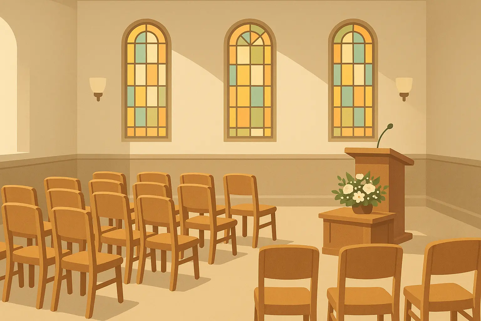 Daughter delivering eulogy at funeral service