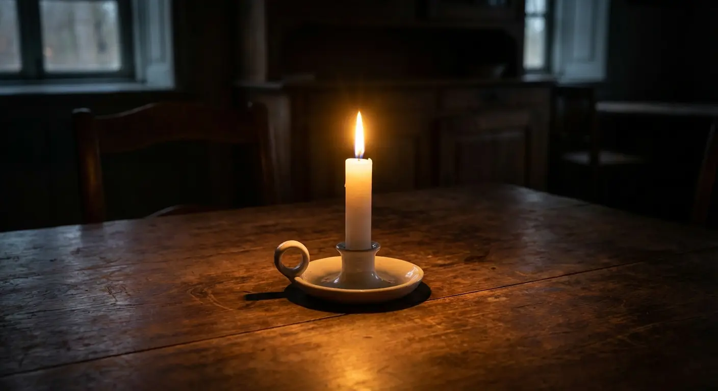 Candlelight vigil honoring a sudden loss