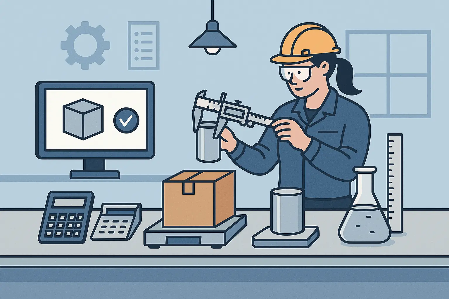 Manufacturing quality control volume calculations