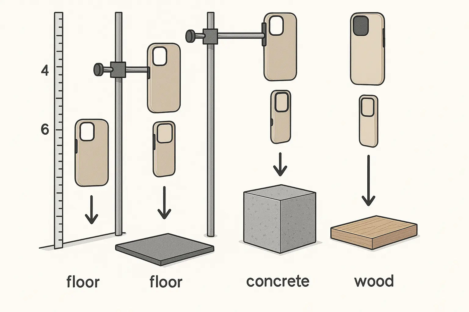 Drop test standards and protection levels