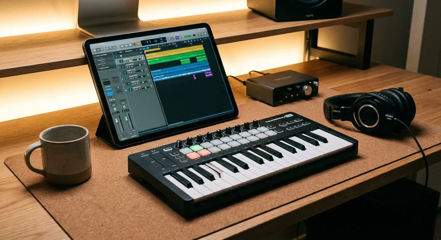 Comparison of mobile music production interfaces on iOS and Android devices