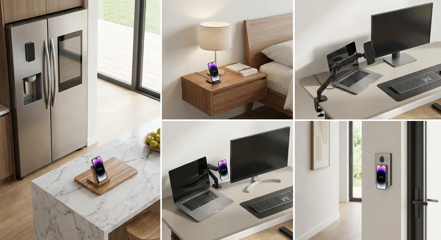 Phone mounting scenarios across different environments