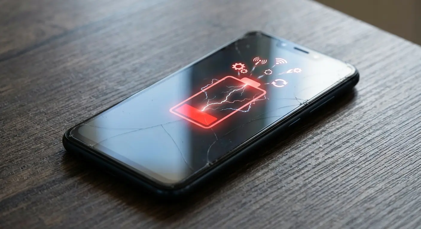 Battery usage statistics with antivirus app