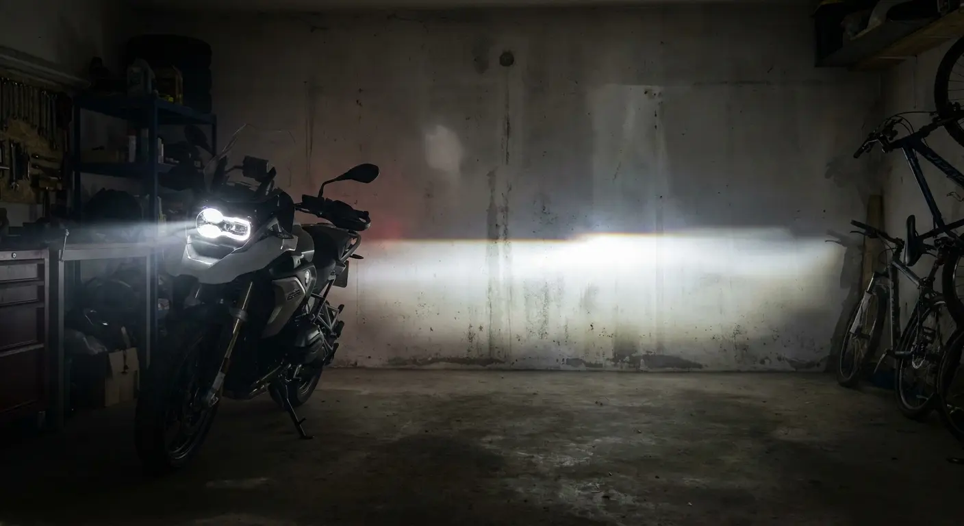 Dual beam LED headlight assembly
