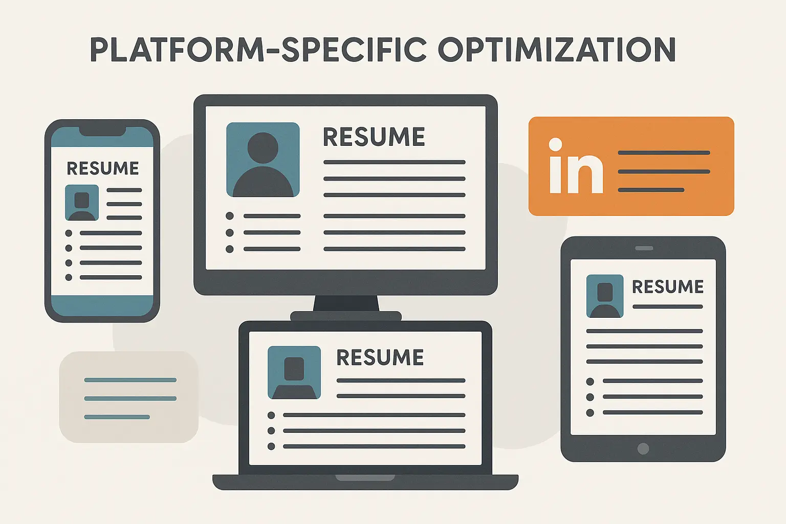 Multiple platform resume optimization