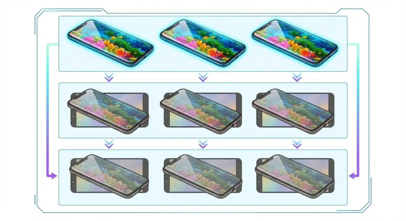 Comparison of OEM and aftermarket phone screens