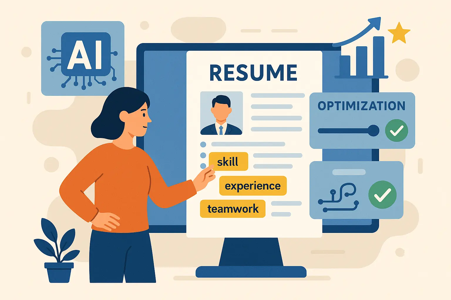 Resume Builder IQ keyword optimization features