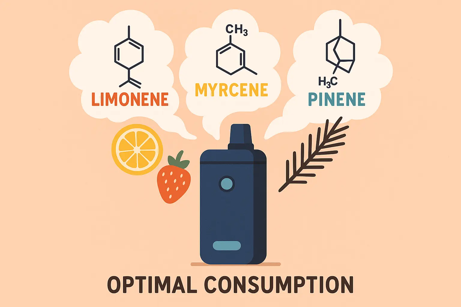 Cannabis vaping temperature control