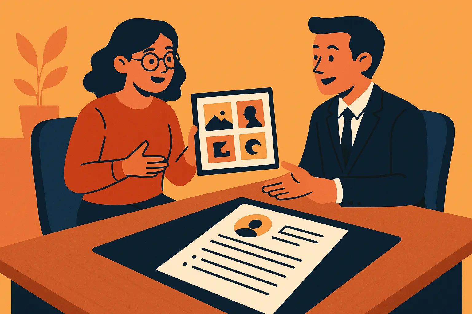 Resume Builder IQ platform for graphic designers