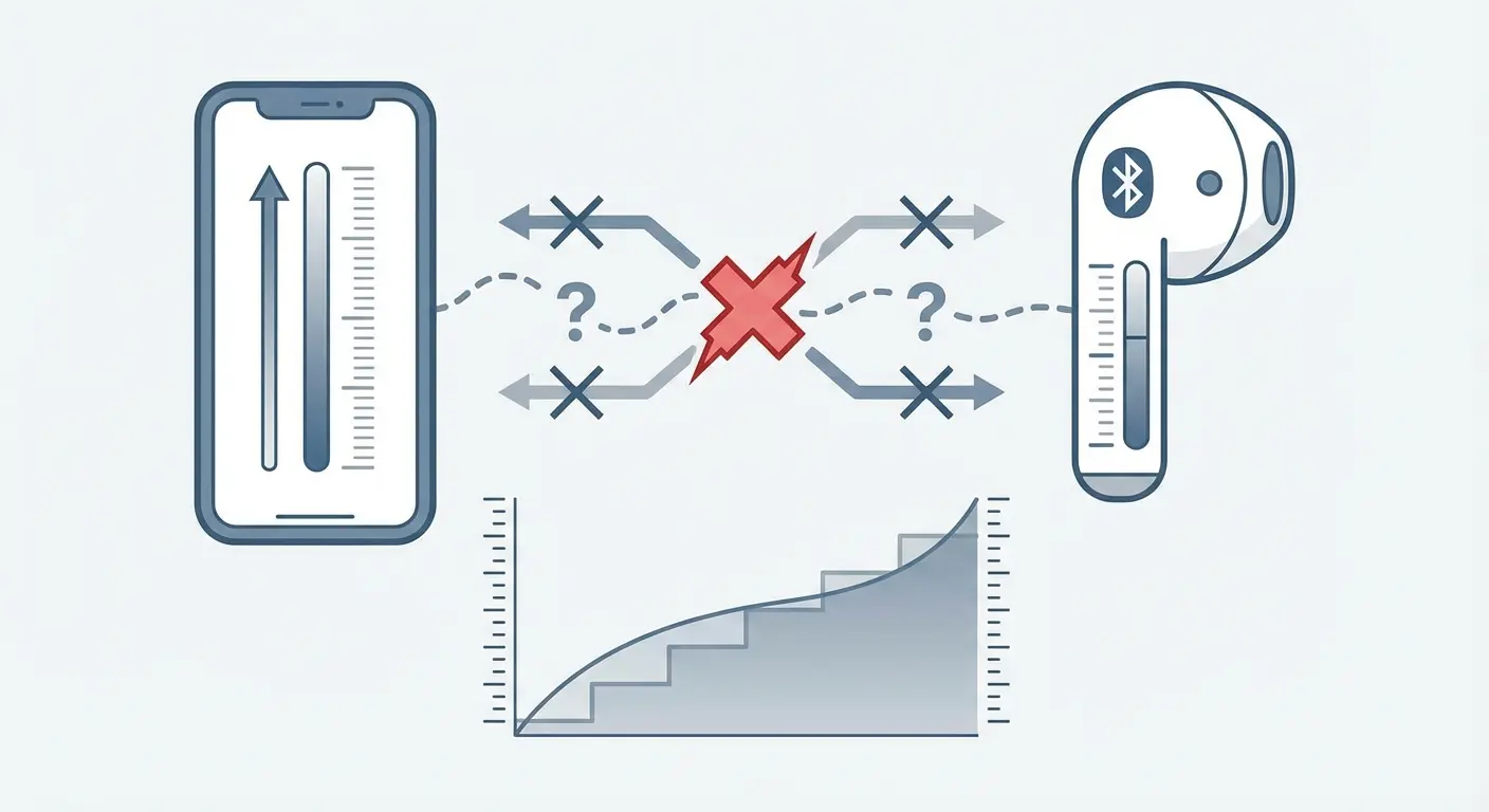 Volume range mismatch visualization diagram