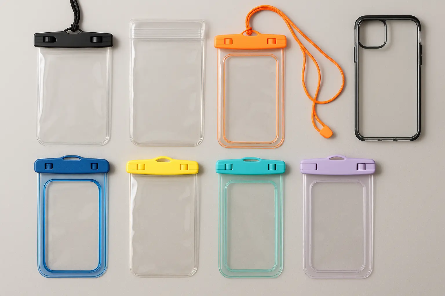 Waterproof phone pouches and bags for protection