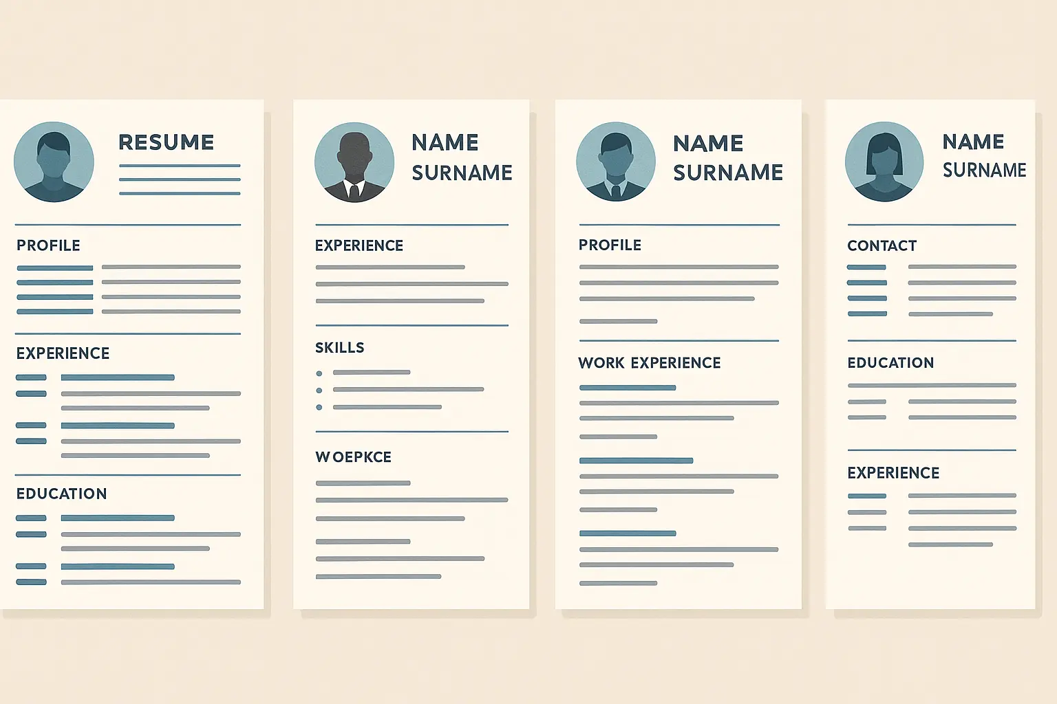 Professional resume template selection guide