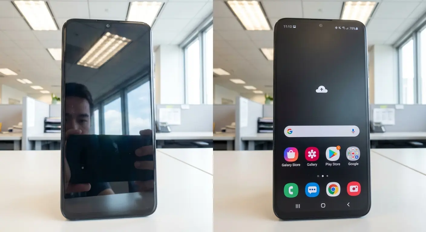 Anti-glare screen protector reducing reflections