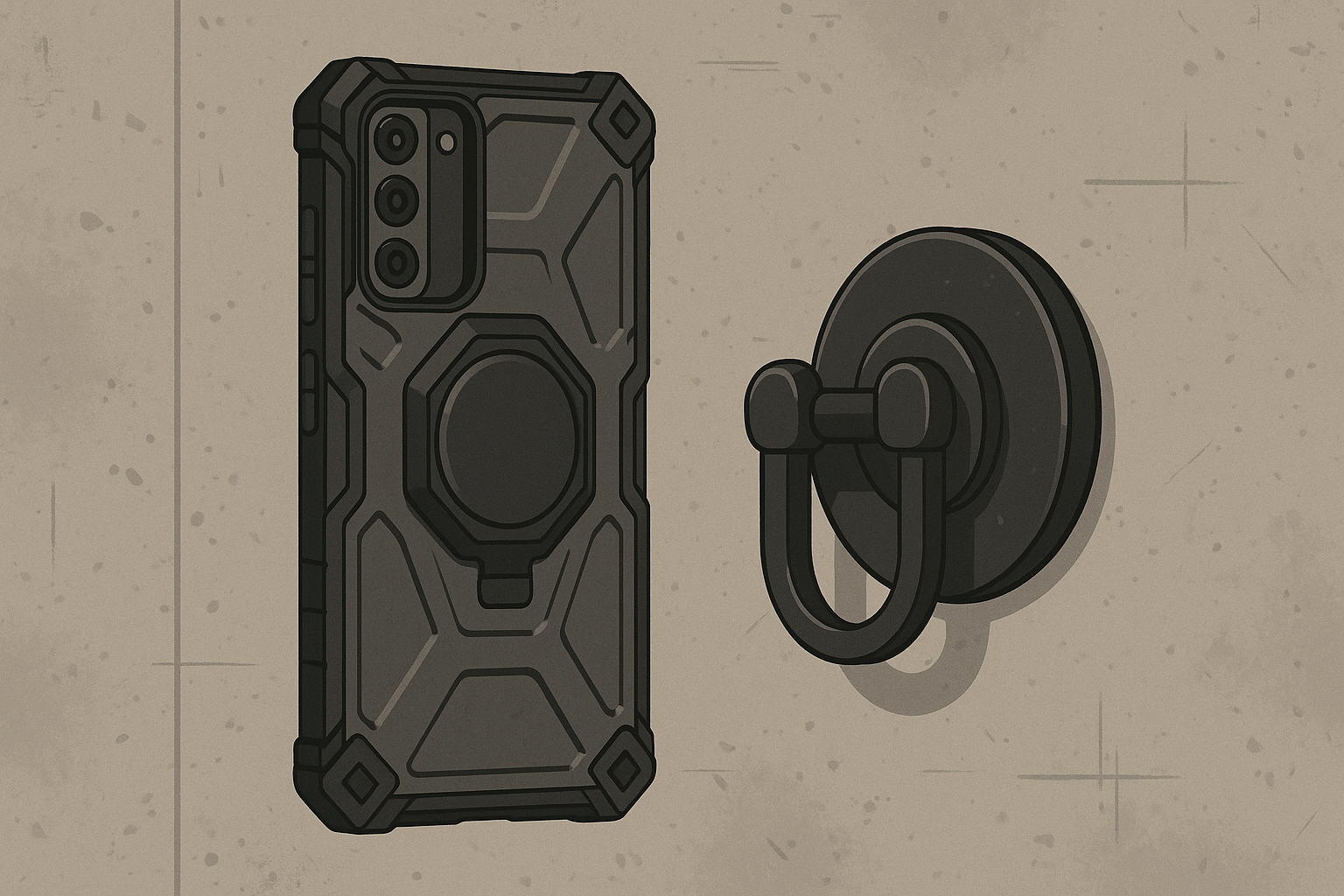 Rokform rugged case protecting Samsung phone camera