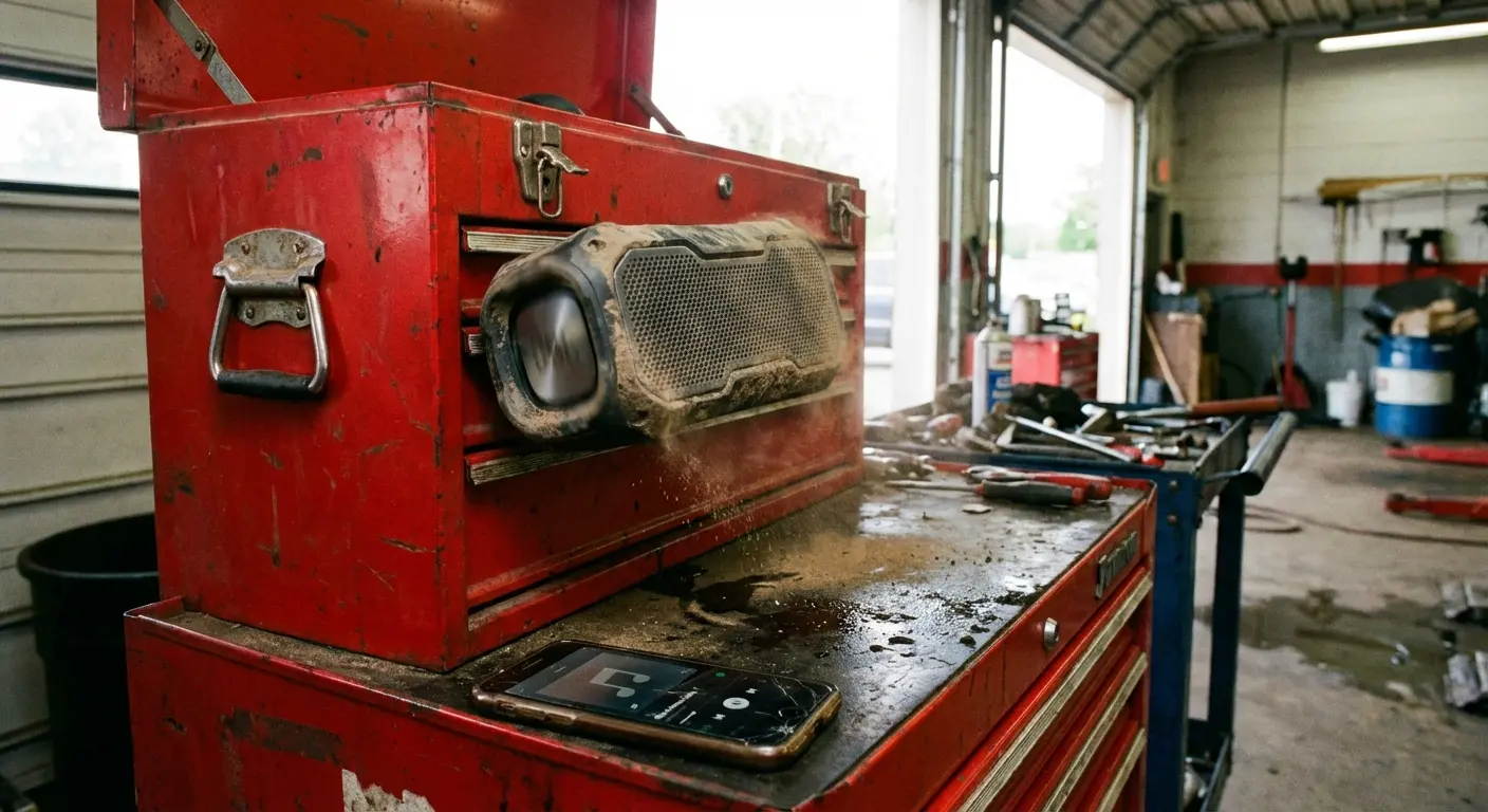 G-ROK PRO speaker magnetically mounted