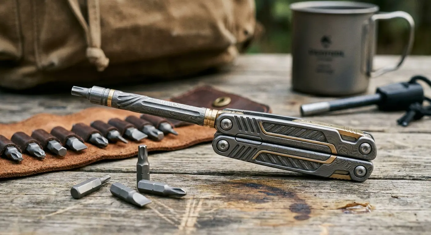 Multi-tool with bit driver attachment