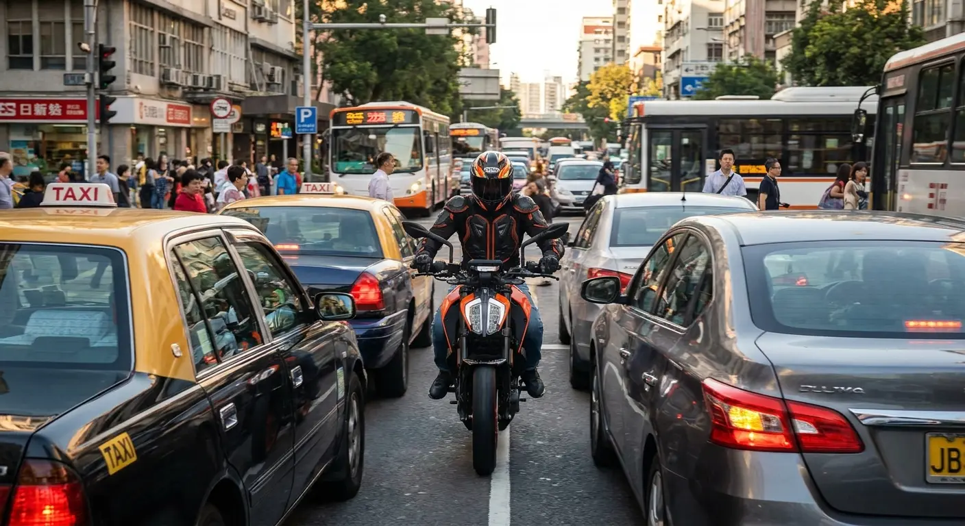 KTM 390 Duke orange street motorcycle