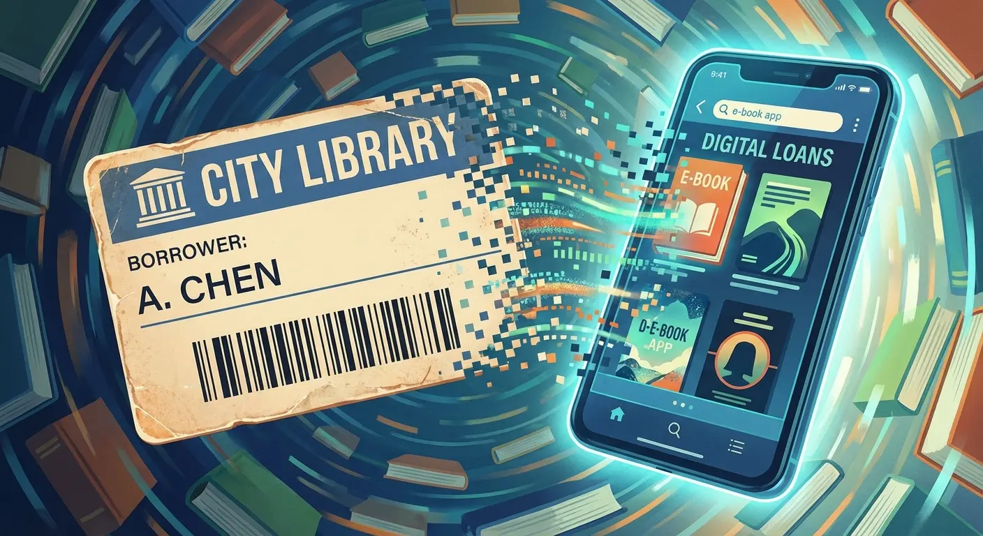 Libby app interface on a smartphone