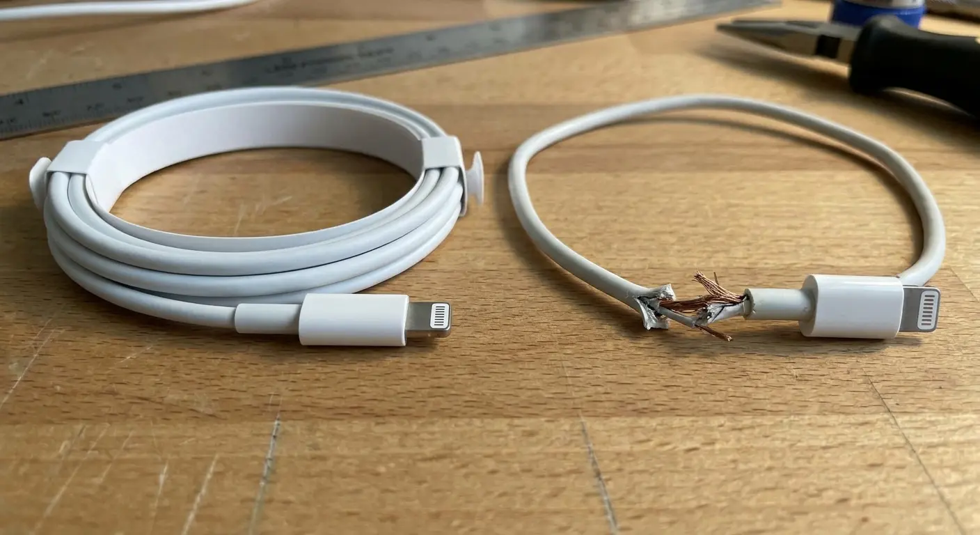 Cable connector damage comparison
