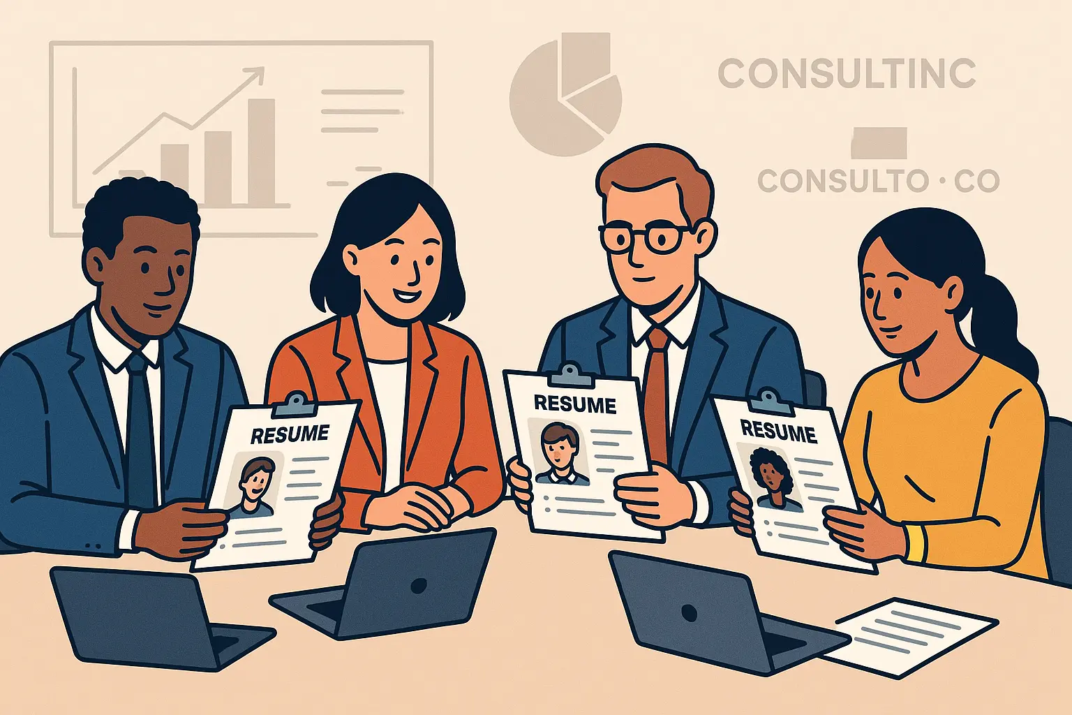 Consulting resume screening process