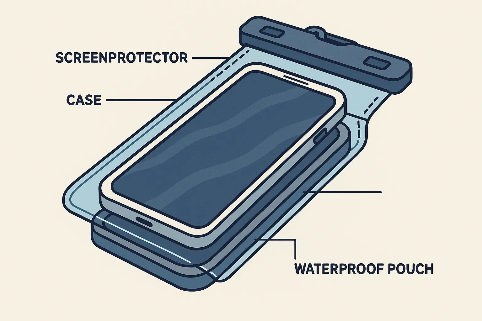 Smart phone water protection strategies