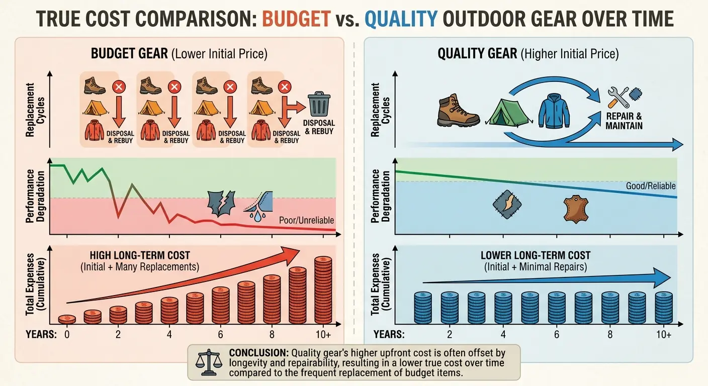 Quality outdoor sports gear comparison