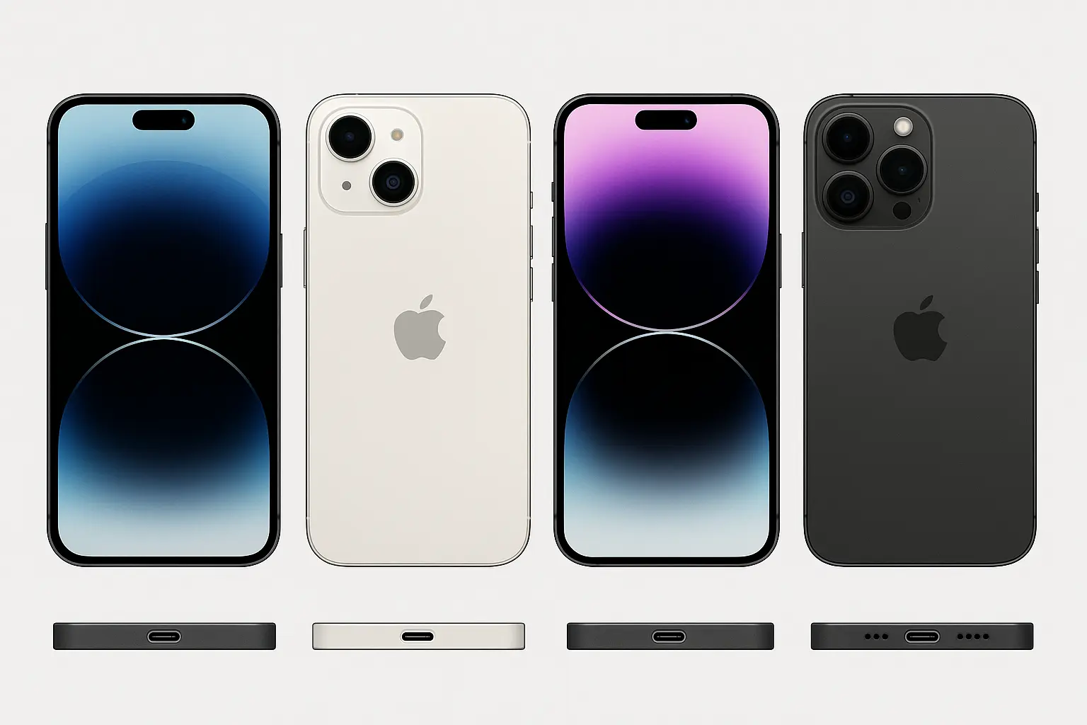 iPhone USB-C models comparison