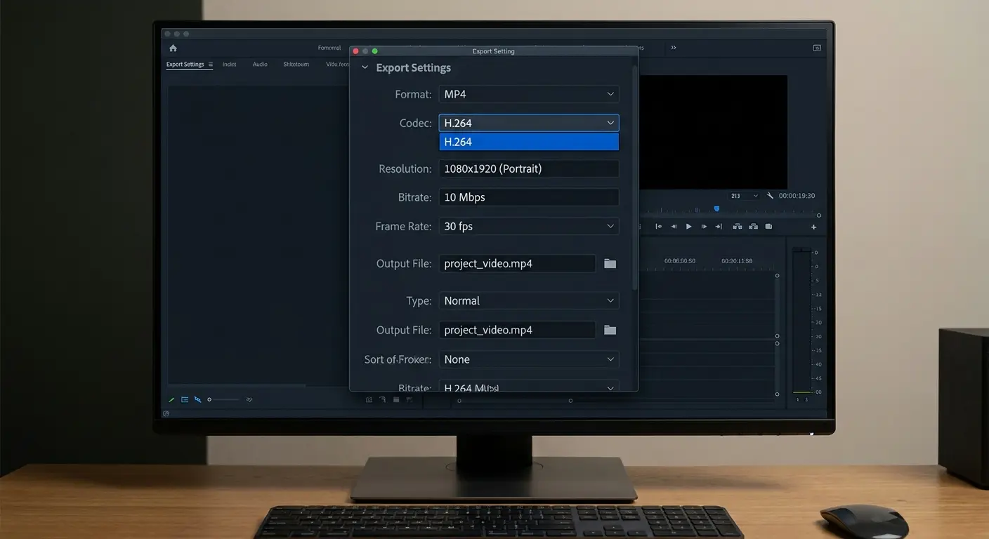 Export settings for optimal video quality
