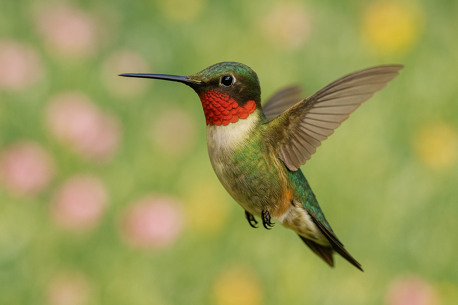 Stunning hummingbird wallpaper display on phone screen