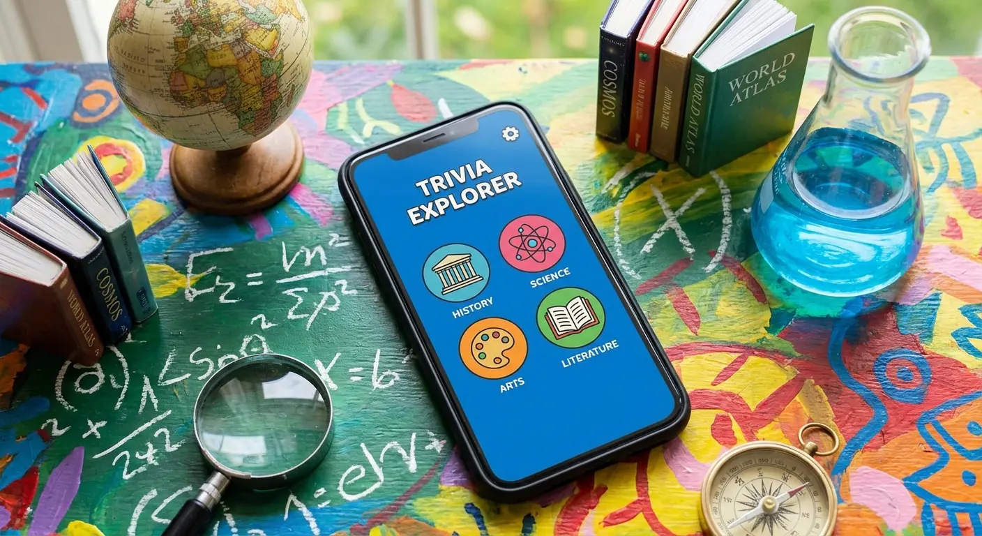 Trivia-based word game with multiple categories