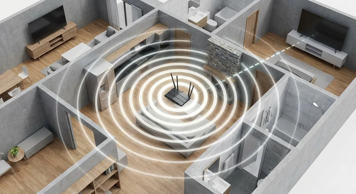 Router placement affecting phone remote control