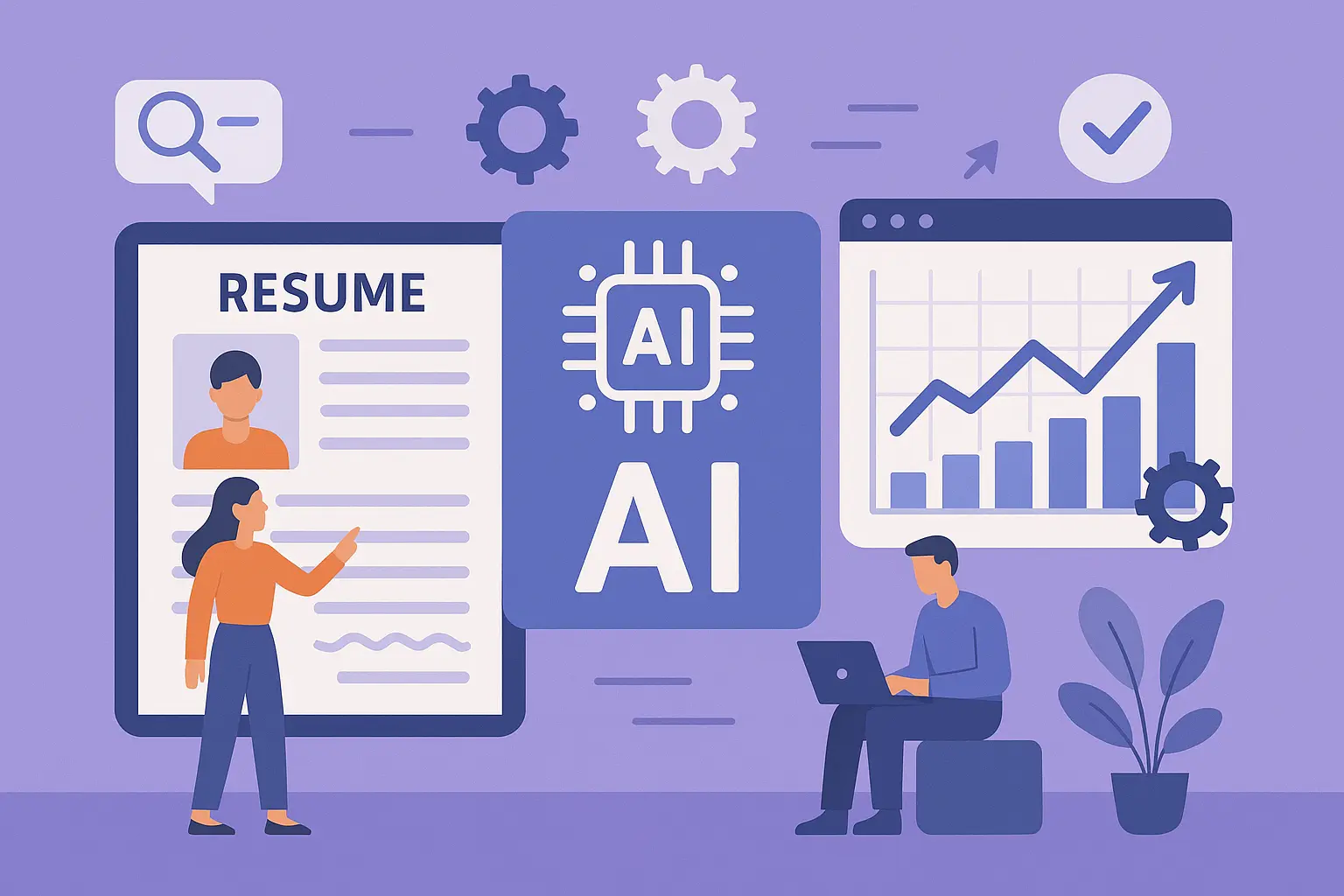 AI-powered resume optimization interface for marketing professionals