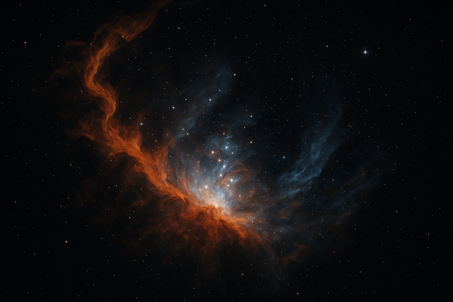 Vibrant cosmic nebula landscape wallpaper