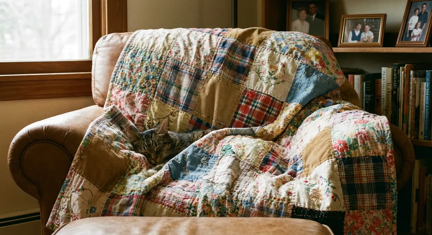 Extended family sharing memories