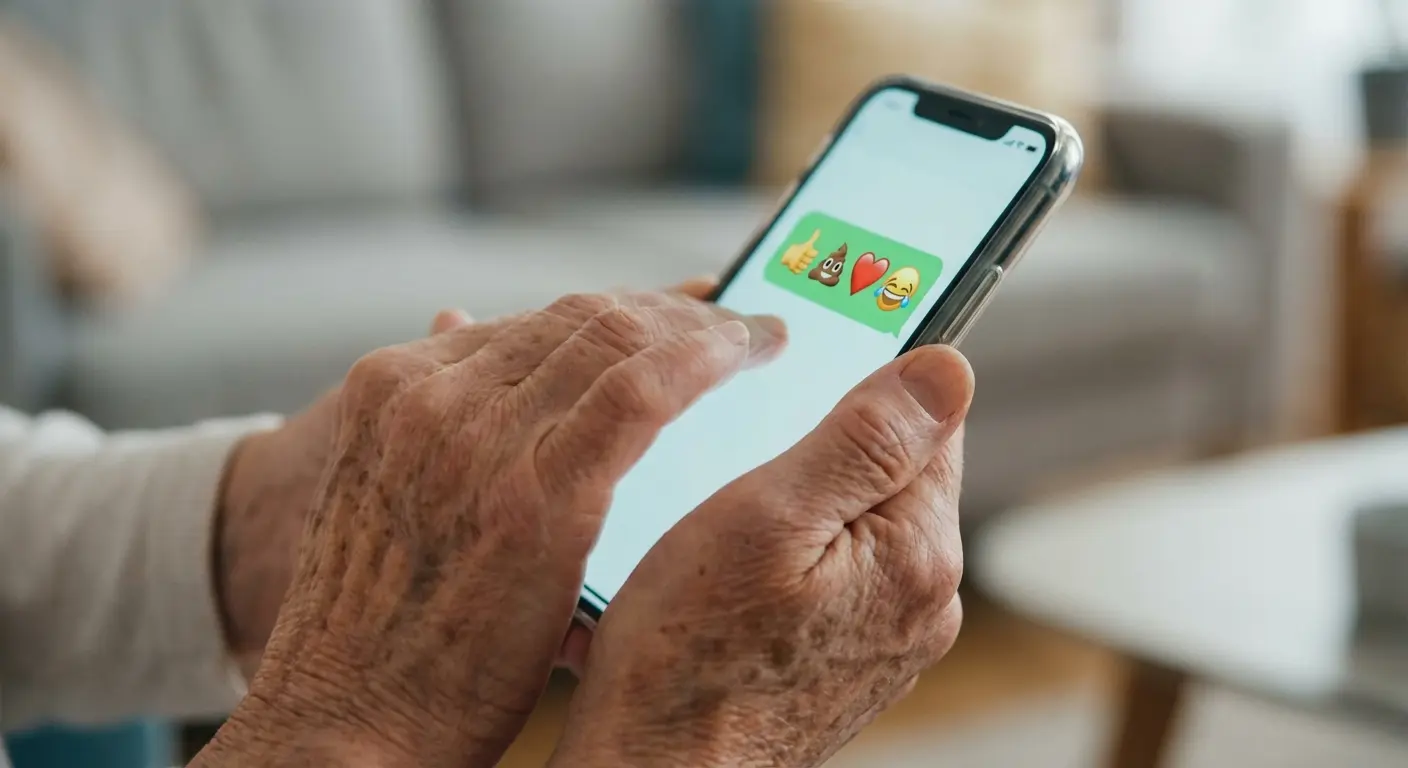 This is a lighthearted blunder that highlights her innocent attempt to stay current