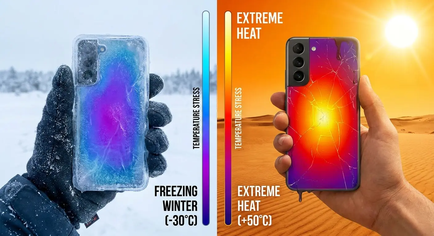 Thermal expansion effects on phone components