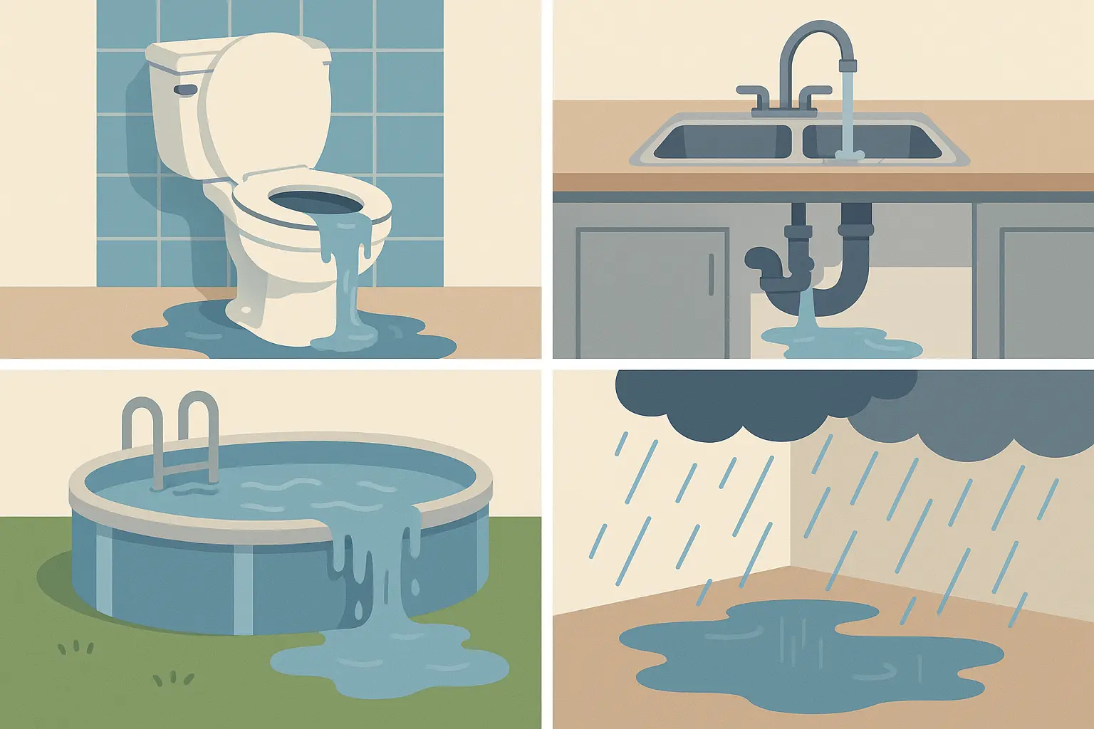 Common water damage scenarios for phones