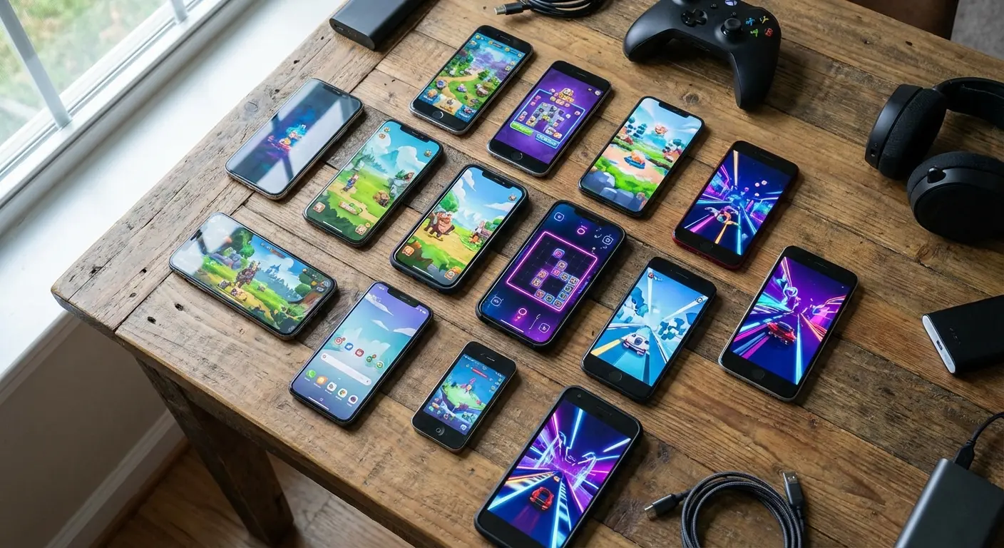 Mobile gaming on smartphone