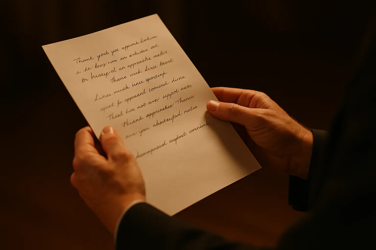 Memorial service ending with smiles and tears