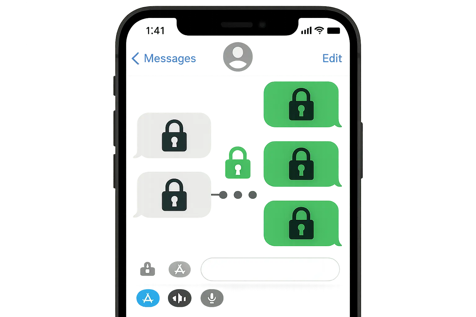 iPhone messaging security and encryption settings