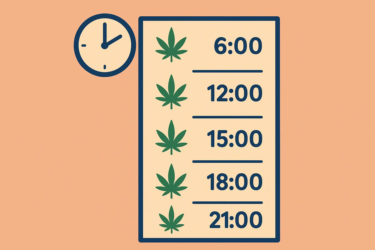 Micro-dosing cannabis schedule and effects timeline