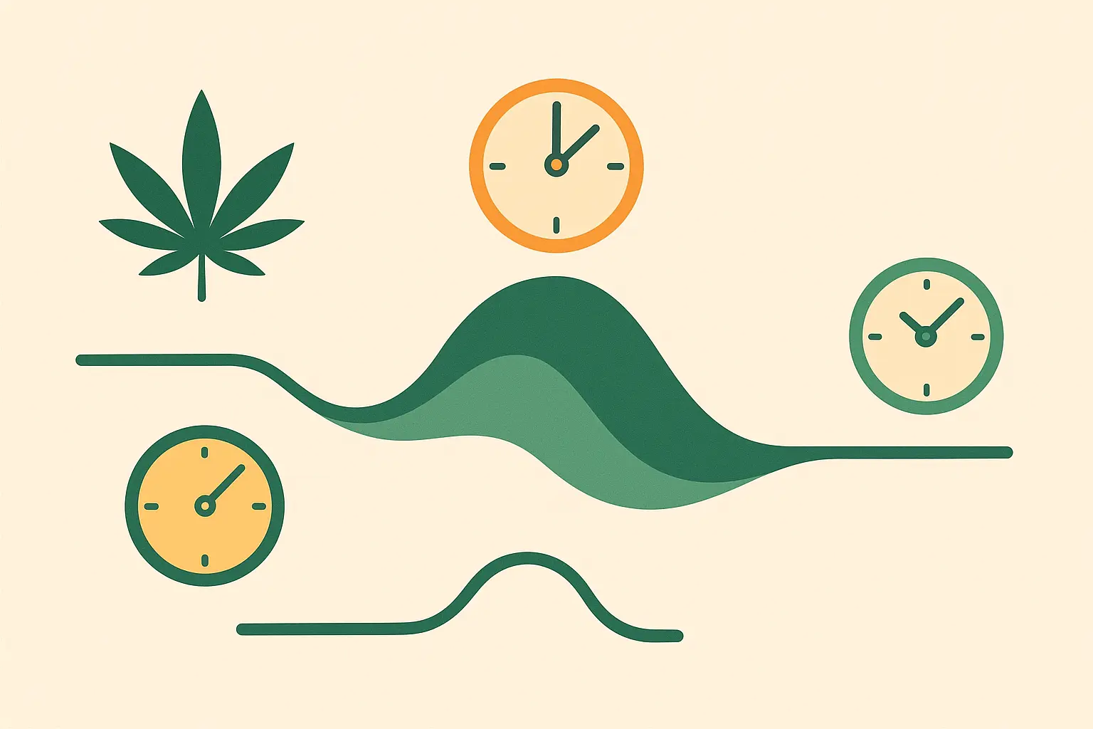 Cannabis consumption timeline chart