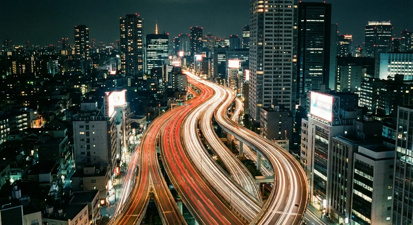 Light trails captured with Slow Shutter Cam app