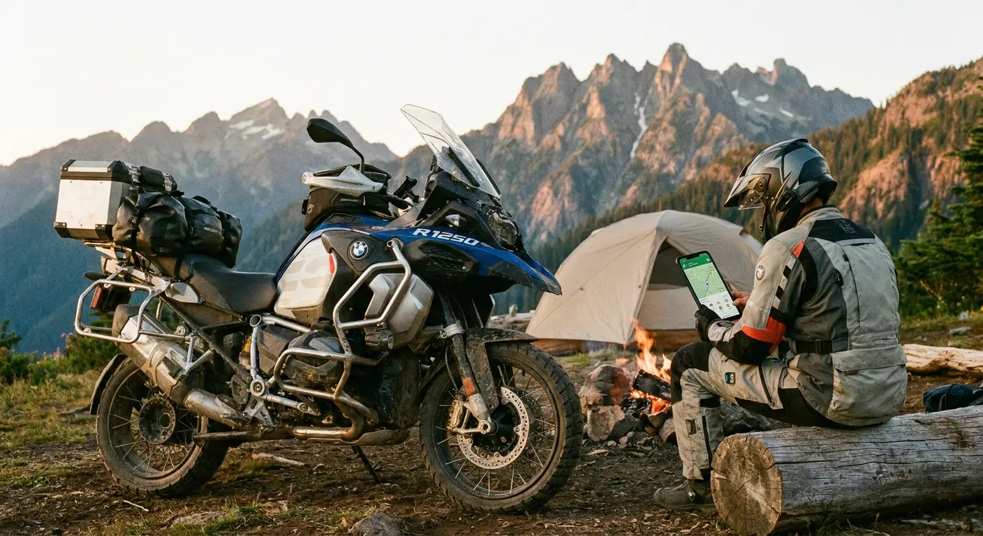 Motorcycle camping power management gear essentials