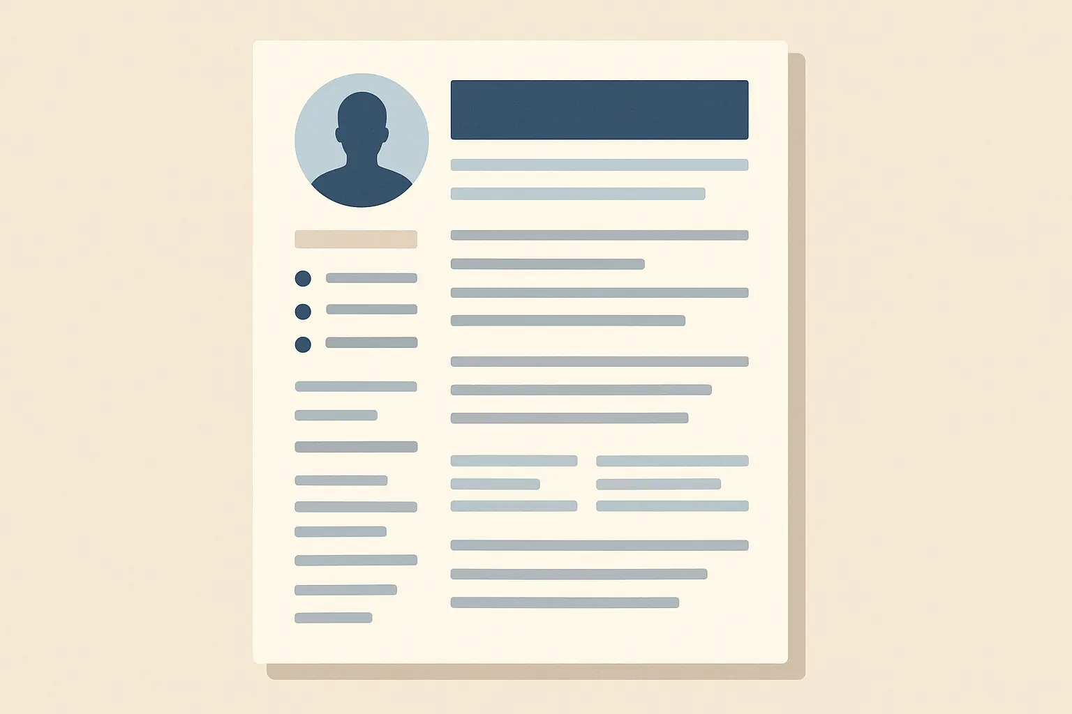 Skills-based resume timeline integration