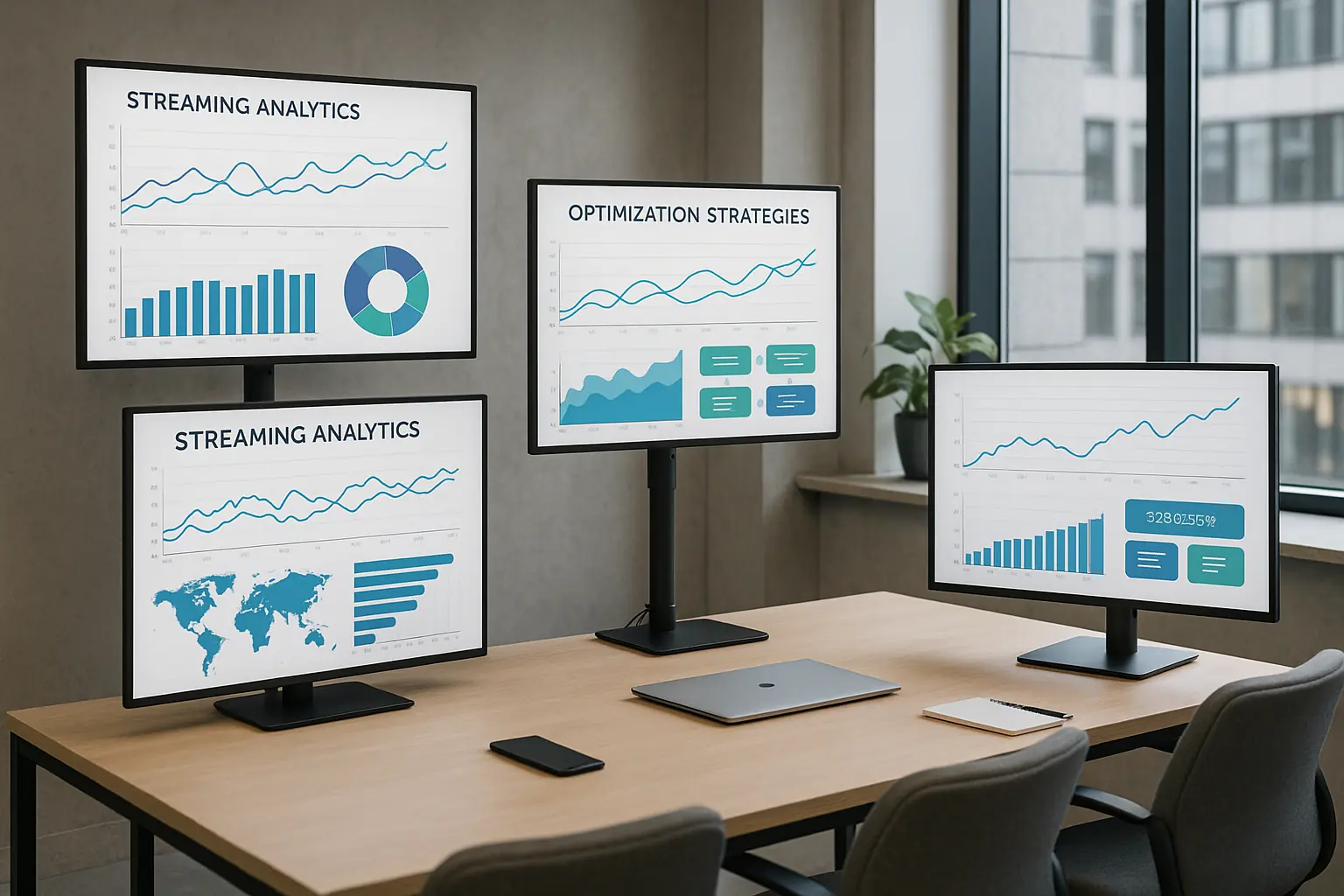 Revenue optimization results dashboard