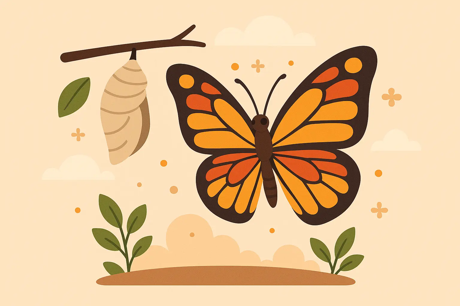 Butterfly transformation bible verse wallpaper with 2 Corinthians 5:17