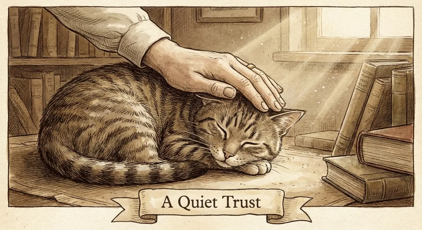 A close-up of a cat's face highlighting the unique bond between feline and owner