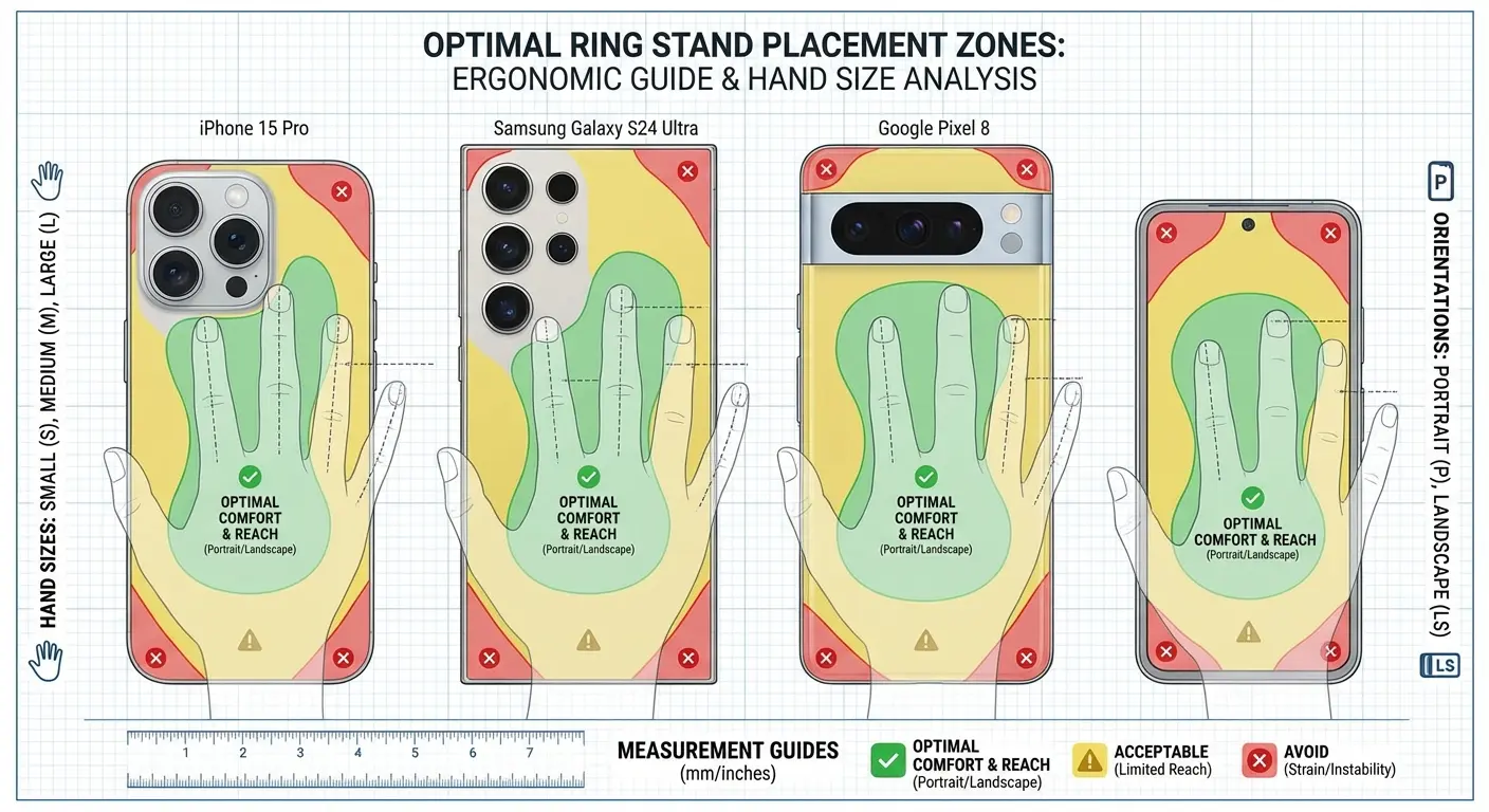 Ring stand positioning guide